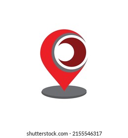 Location point Logo vector template Illustration design