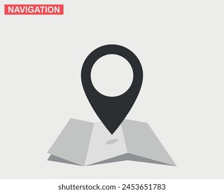 Location point, maps marker vector icon isolated on white background.