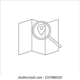 location point simple shapes vector icon