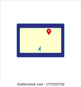 location point simple shapes vector icon