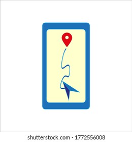 location point simple shapes vector icon