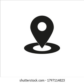 location point simple shapes vector icon