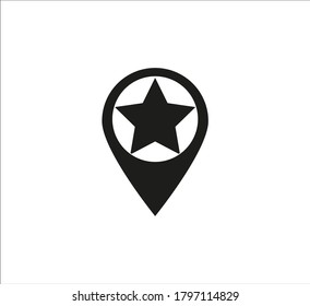 location point simple shapes vector icon