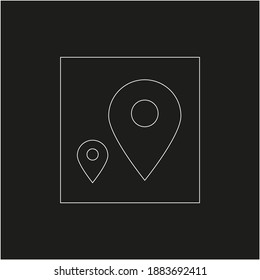 location point simple shapes vector icon