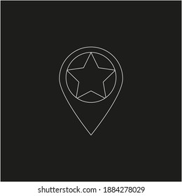 location point simple shapes vector icon