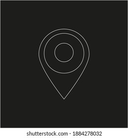 location point simple shapes vector icon