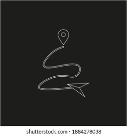 location point simple shapes vector icon