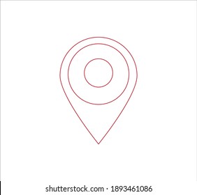 location point simple shapes vector icon