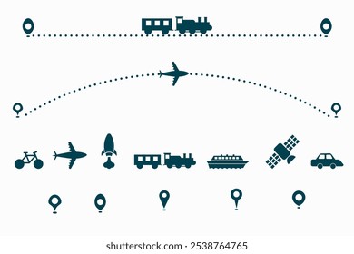 location point or travel path