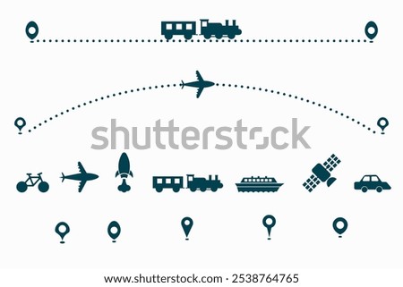 location point or travel path