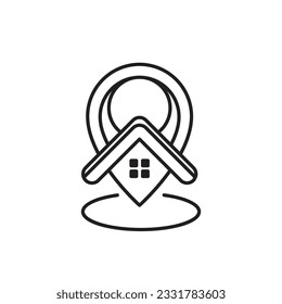 Location point vector icon design template