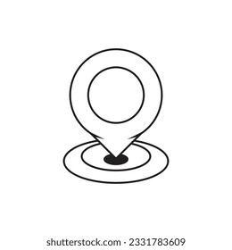 Location point vector icon design template