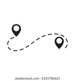 Location point vector icon design template