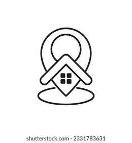 Location point vector icon design template