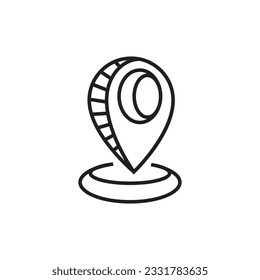 Location point vector icon design template