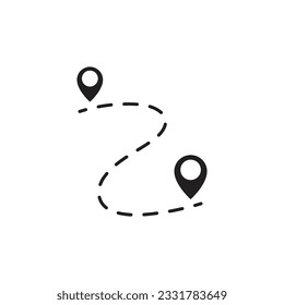 Location point vector icon design template