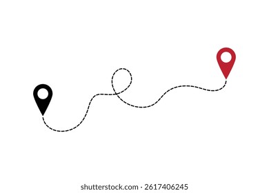 Location pointer continuous vector art