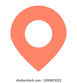 Location Pointer Icon.  96x96 for Web Graphics and Apps.  Simple Minimal Pictogram. Vector