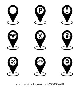  location pointer icon symbol vector design
