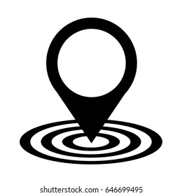 location pointer isolated icon