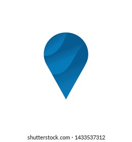 Location pointer logo icon design vector template