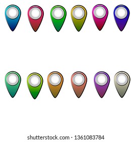 location pointer on the map in applications