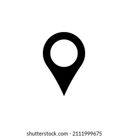location, pointer, pin icon vector