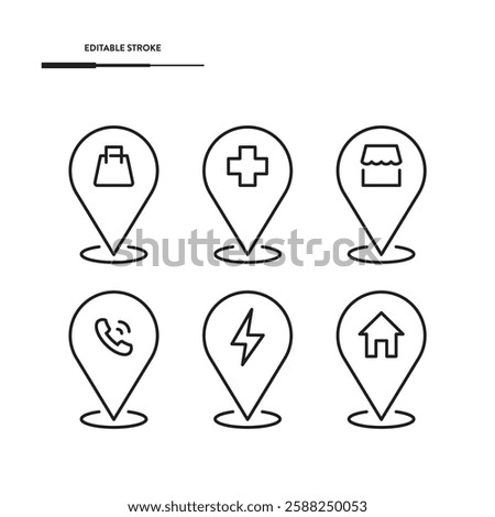 Location Pointer Set Vector Design.