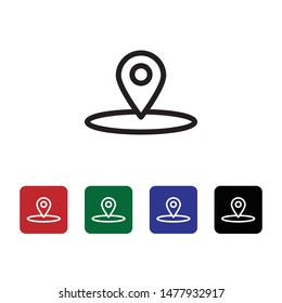 Location, pointer, vector icon. Can be used for web and mobile. Navigation and map vector icon