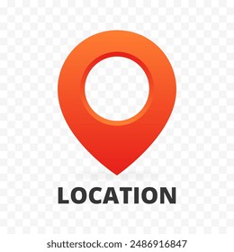 Location points icon. Flat style. Vector icon