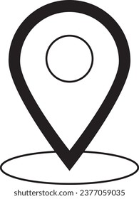 Location points, location sign, navigation vector, navigation on clean background, location icon