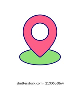 Location premium icon sign symbol vector illustrations