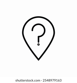 location question icon vector sign