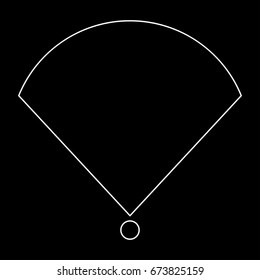 Location or radar icon .