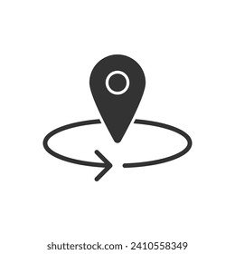 Location Refresh Icon Sign Symbol