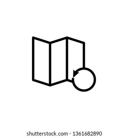 Location, reload, vector icon. Can be used for web and mobile. Navigation and map vector icon
