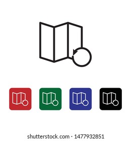 Location, reload, vector icon. Can be used for web and mobile. Navigation and map vector icon