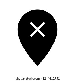 location remove glyphs icon