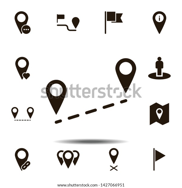 location,\
route icon. Simple glyph, flat vector element of Location icons set\
for UI and UX, website or mobile\
application