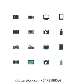 Guardar ubicación, cursor, amor, compartir, Web y App Icon Set