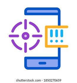 location search icon vector. location search sign. isolated contour symbol illustration