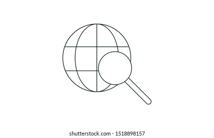 
Location search vector concept illustration for design.