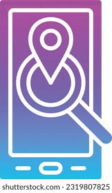 Icono del vector de búsqueda de ubicación. Se puede usar para imprimir, móviles y aplicaciones web.