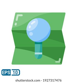 location searching icon in flat style isolated on white background. vector illustration for website and app. EPS 10