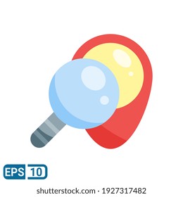 location searching icon in flat style isolated on white background. vector illustration for website and app. EPS 10