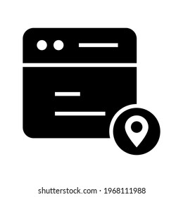location services icon or logo isolated sign symbol vector illustration - high quality black style vector icons
