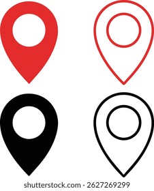 Location set of map pointers vector