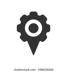 location setting icon design vector