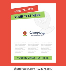 Location setting  Title Page Design for Company profile ,annual report, presentations, leaflet, Brochure Vector Background