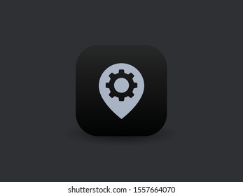 Location Settings - Vector App Icon